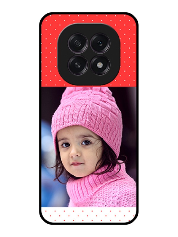 Custom Oppo F29 5G Custom Glass Phone Case - Red Pattern Design