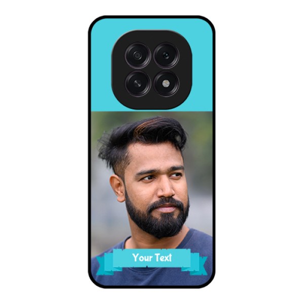 Oppo F29 5G Custom Glass Phone Case - Blue Color Design Oppo F29 5G Custom Glass Phone Case - Blue Color Design