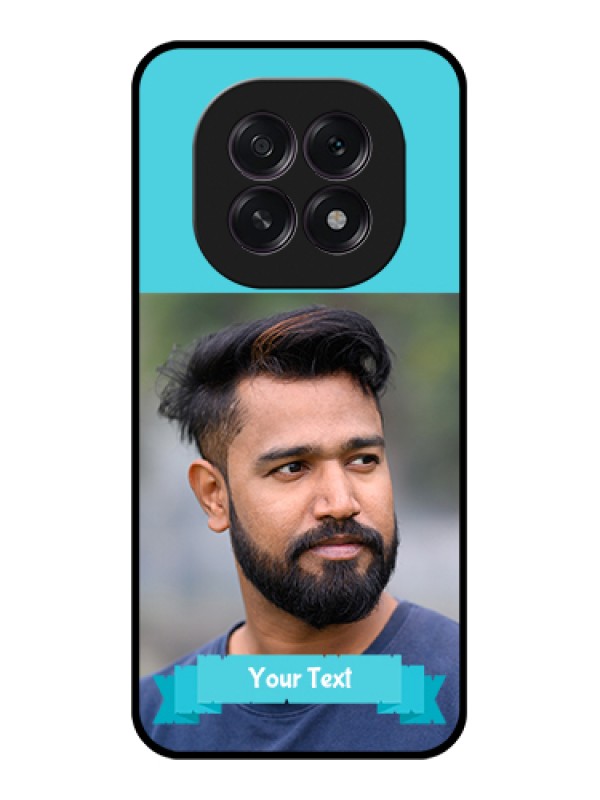 Custom Oppo F29 5G Custom Glass Phone Case - Blue Color Design