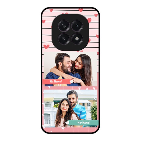 Oppo F29 5G Custom Glass Phone Case - Photo With Heart Design