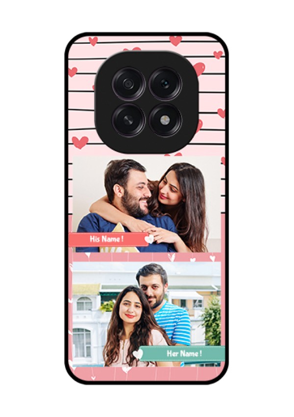 Oppo F29 5G Custom Glass Phone Case - Photo With Heart Design