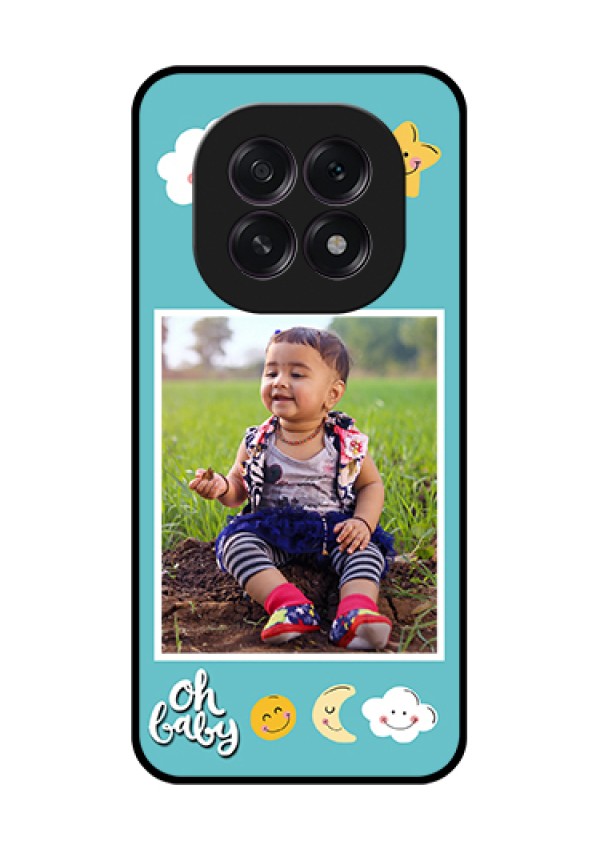 Oppo F29 5G Custom Glass Phone Case - Smiley Kids Stars Design