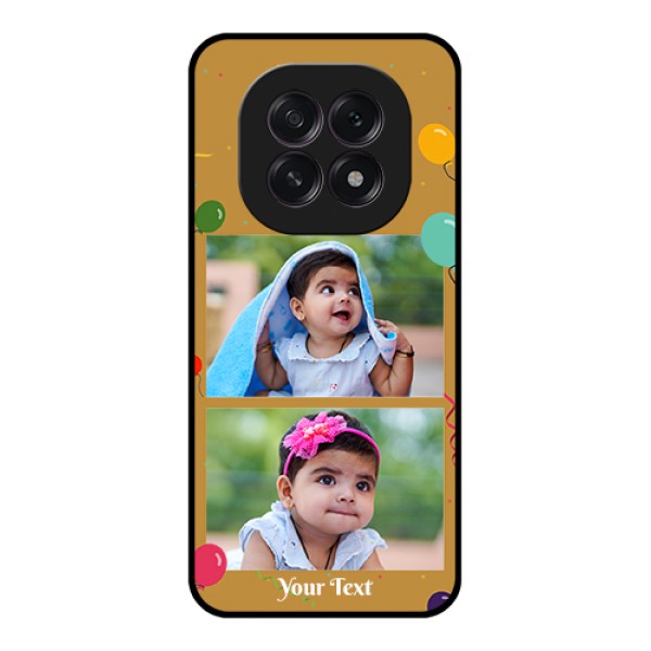 Oppo F29 5G Custom Glass Phone Case - Image Holder With Birthday Celebrations Design Oppo F29 5G Custom Glass Phone Case - Image Holder With Birthday Celebrations Design