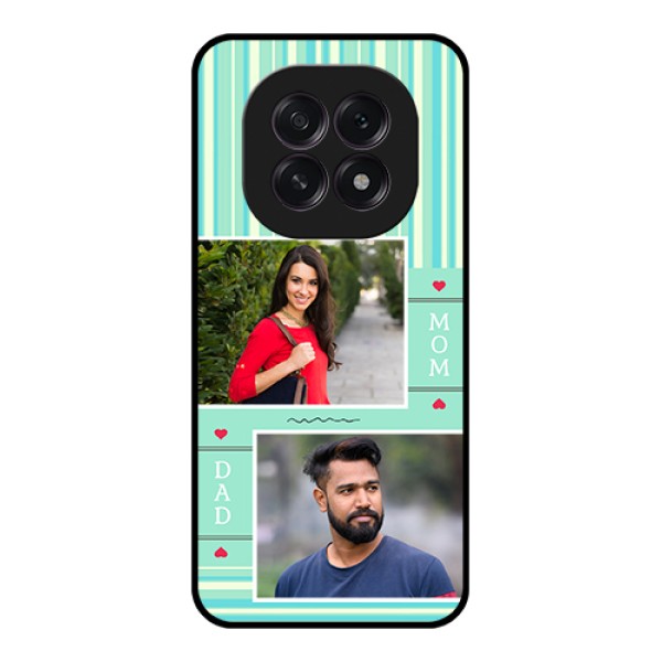 Oppo F29 5G Custom Glass Phone Case - Mom & Dad Pic Design