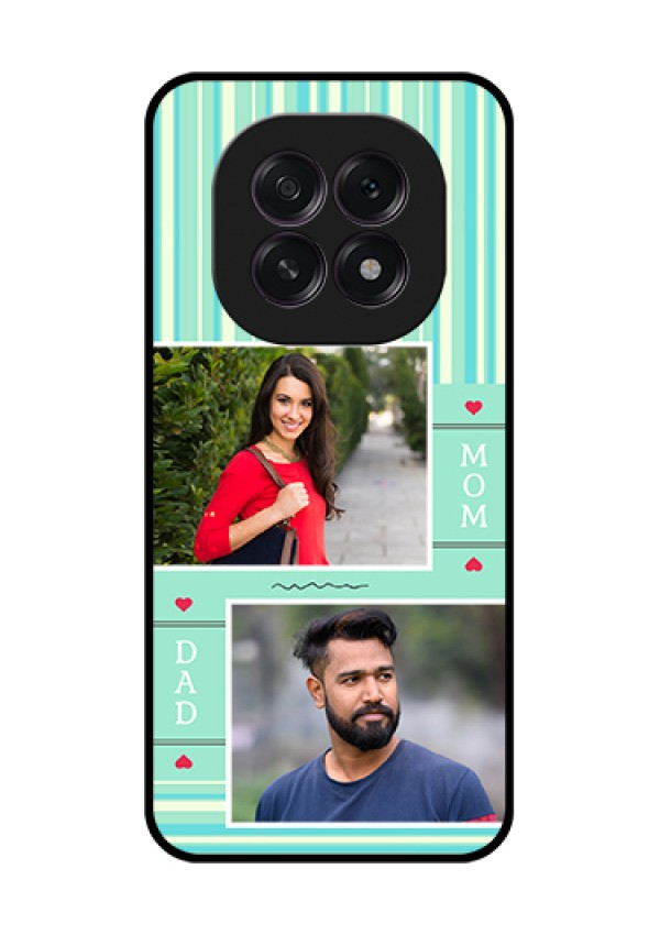 Oppo F29 5G Custom Glass Phone Case - Mom & Dad Pic Design