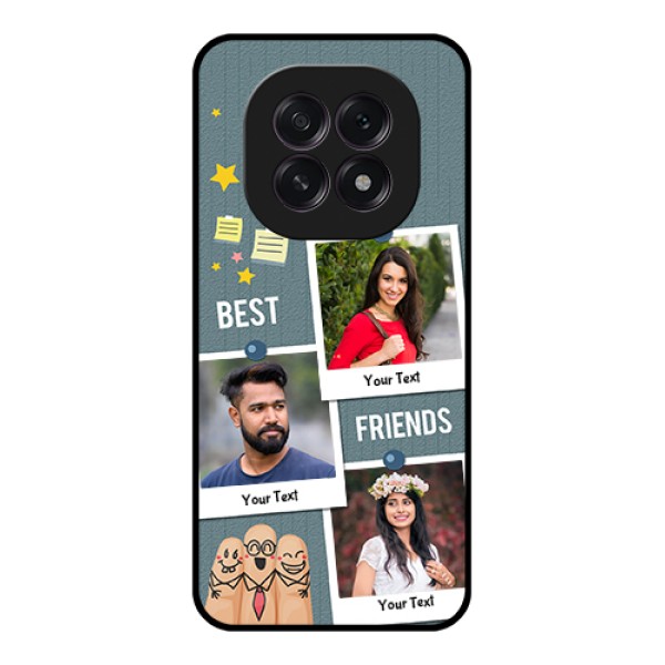 Oppo F29 5G Custom Glass Phone Case - Sticky Frames And Friendship Design Oppo F29 5G Custom Glass Phone Case - Sticky Frames And Friendship Design