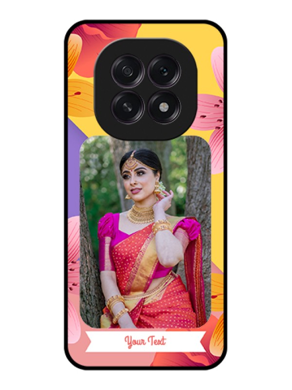 Custom Oppo F29 5G Custom Glass Phone Case - 3 Image With Vintage Floral Design