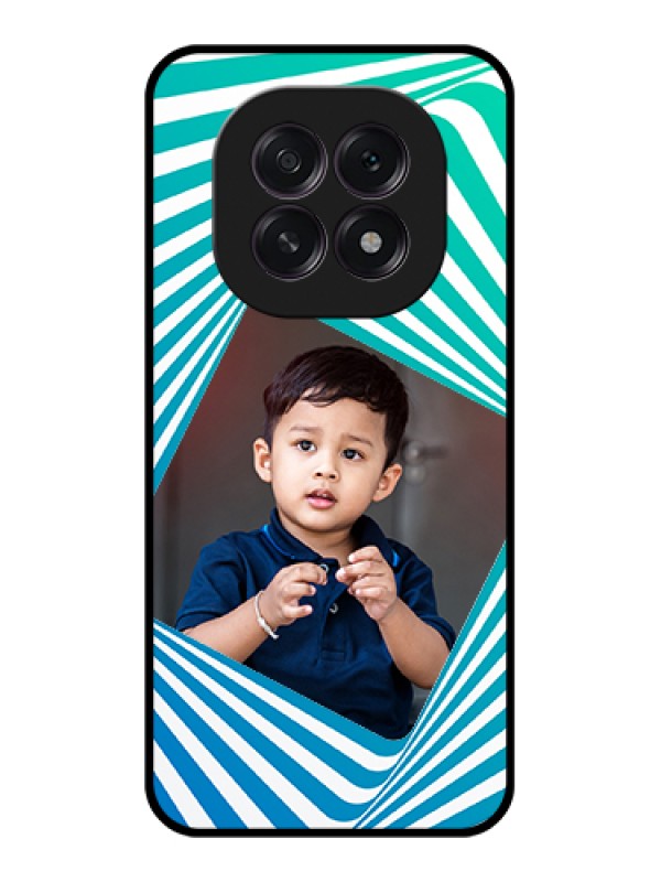 Custom Oppo F29 5G Custom Glass Phone Case - Abstract Spiral Design