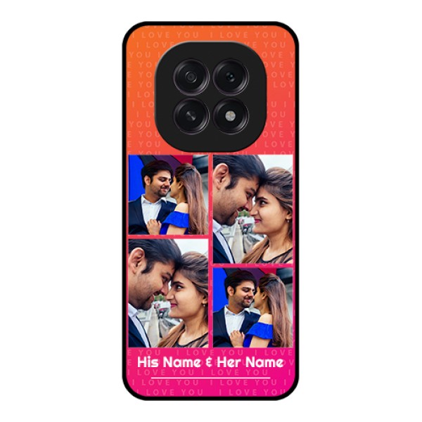 Oppo F29 5G Custom Glass Phone Case - I Love You Pink Design