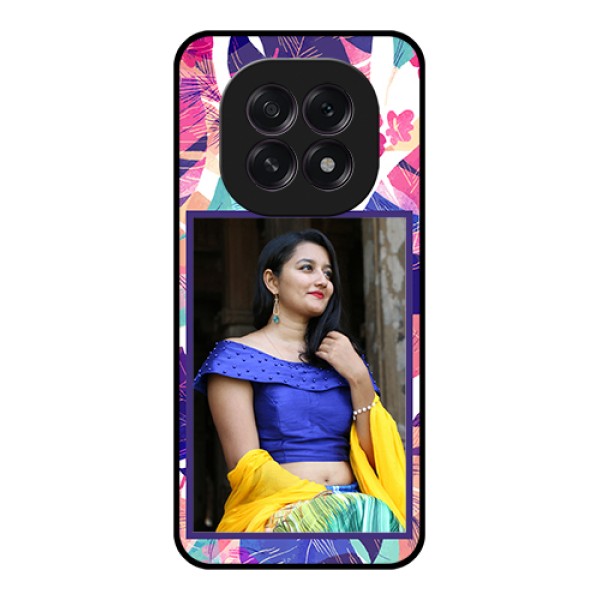 Oppo F29 5G Custom Glass Phone Case - Abstract Floral Design