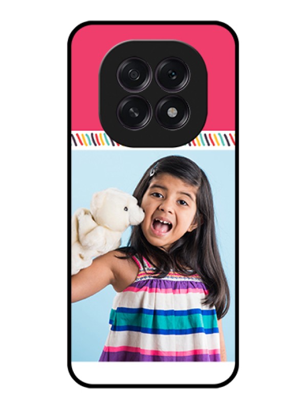 Custom Oppo F29 5G Custom Glass Phone Case - Line Art Design