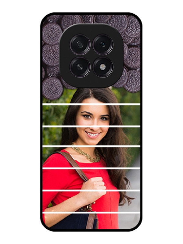 Custom Oppo F29 5G Custom Glass Phone Case - With Oreo Biscuit Design