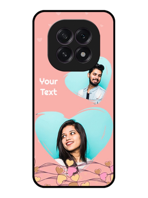 Custom Oppo F29 5G Custom Glass Phone Case - Love Doodle Design