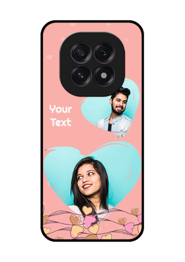 Oppo F29 5G Custom Glass Phone Case - Love Doodle Design