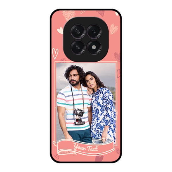 Oppo F29 5G Custom Glass Phone Case - Love Doodle Art Design