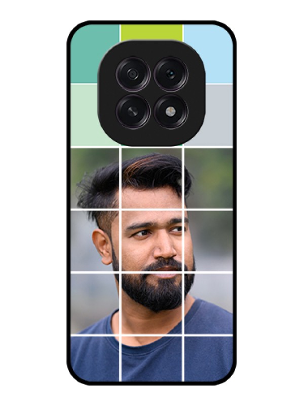 Custom Oppo F29 5G Custom Glass Phone Case - With White Box Pattern