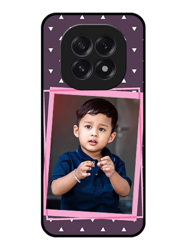 Custom Oppo F29 5G Custom Glass Phone Case - Triangle Pattern Dotted Design