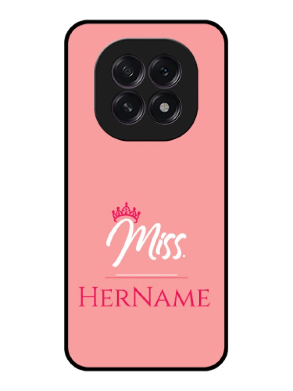 Custom Oppo F29 5G Custom Glass Phone Case - Mrs With Name Design