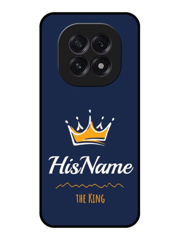Custom Oppo F29 5G Custom Glass Phone Case - King With Name Design