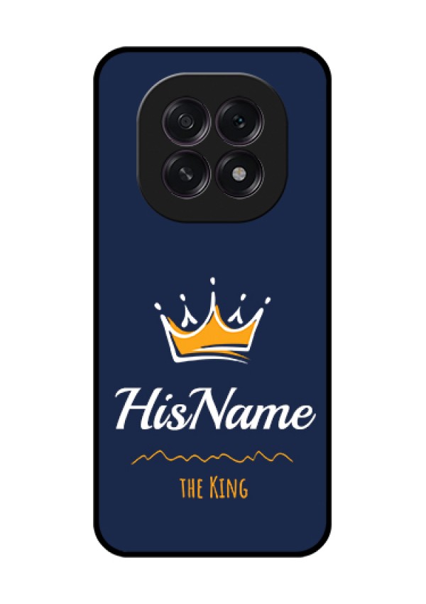 Oppo F29 5G Custom Glass Phone Case - King With Name Design