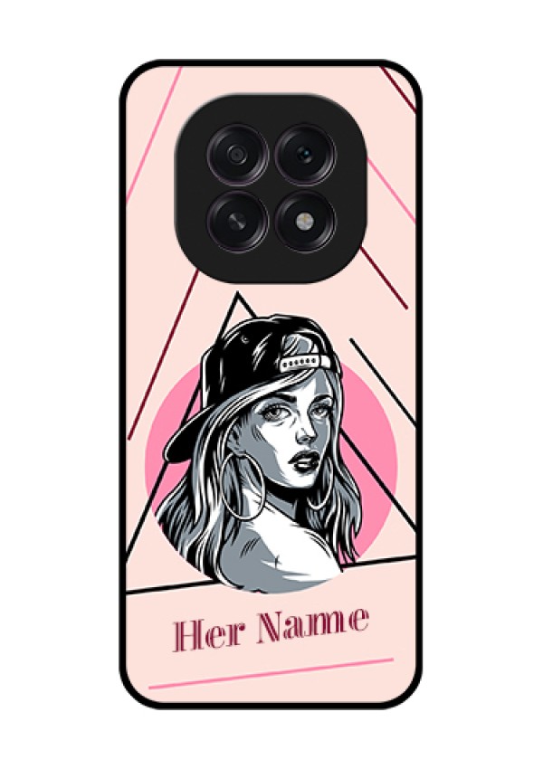 Oppo F29 5G Custom Glass Phone Case - Rockstar Girl Design