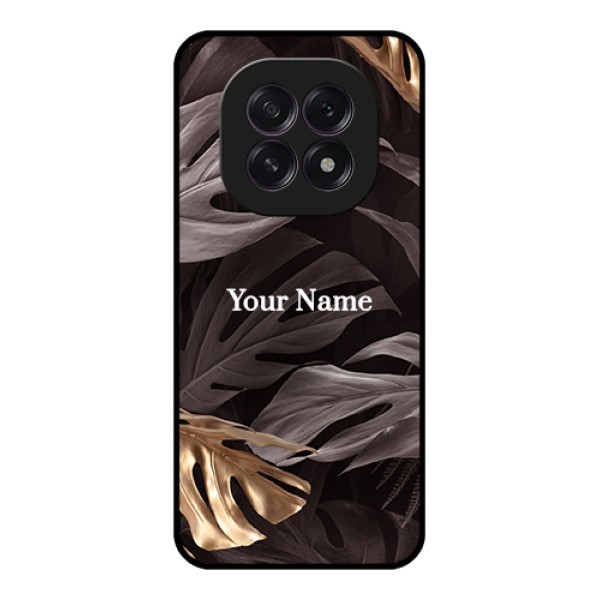Oppo F29 5G Custom Glass Phone Case - Wild Leaves Digital Paint Design Oppo F29 5G Custom Glass Phone Case - Wild Leaves Digital Paint Design