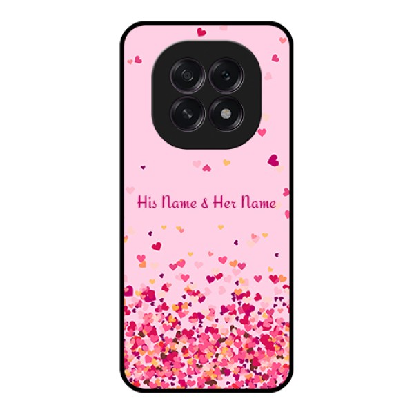 Oppo F29 5G Custom Glass Phone Case - Floating Hearts Design Oppo F29 5G Custom Glass Phone Case - Floating Hearts Design