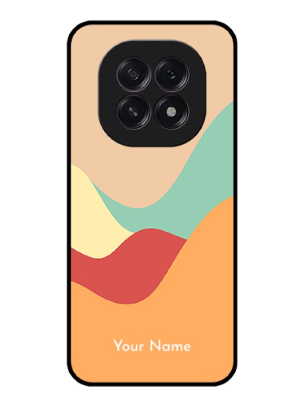 Custom Oppo F29 5G Custom Glass Phone Case - Ocean Waves Multi - Colour Design