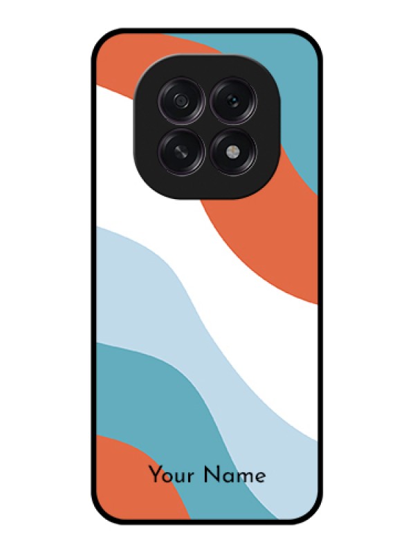 Custom Oppo F29 5G Custom Glass Phone Case - Coloured Waves Design