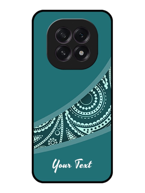 Custom Oppo F29 5G Custom Glass Phone Case - Semi Visible Floral Design