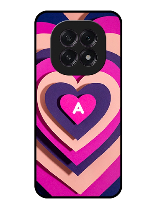 Custom Oppo F29 5G Custom Glass Phone Case - Cute Heart Pattern Design