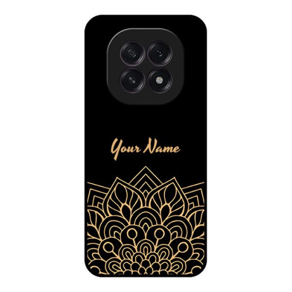 Oppo F29 5G Custom Glass Phone Case - Golden Mandala Design