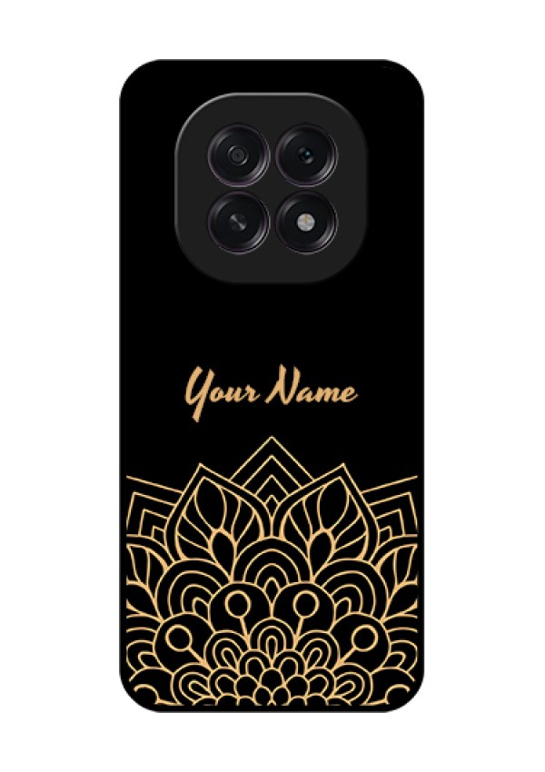 Oppo F29 5G Custom Glass Phone Case - Golden Mandala Design