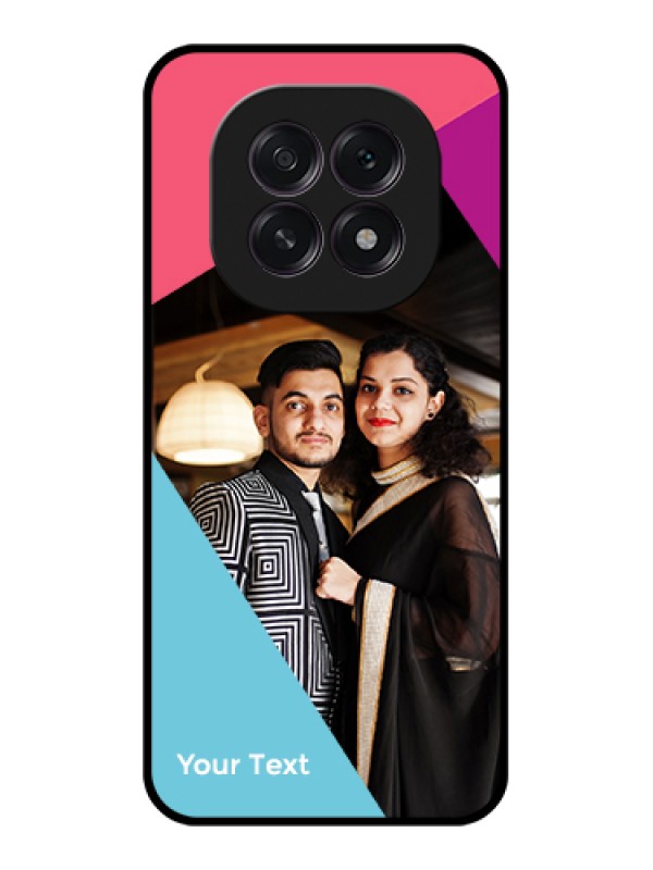 Custom Oppo F29 5G Custom Glass Phone Case - Stacked Triple Colour Design