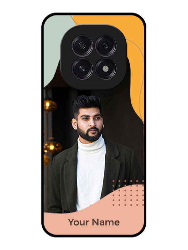 Custom Oppo F29 5G Custom Glass Phone Case - Tri - Coloured Overlay Design