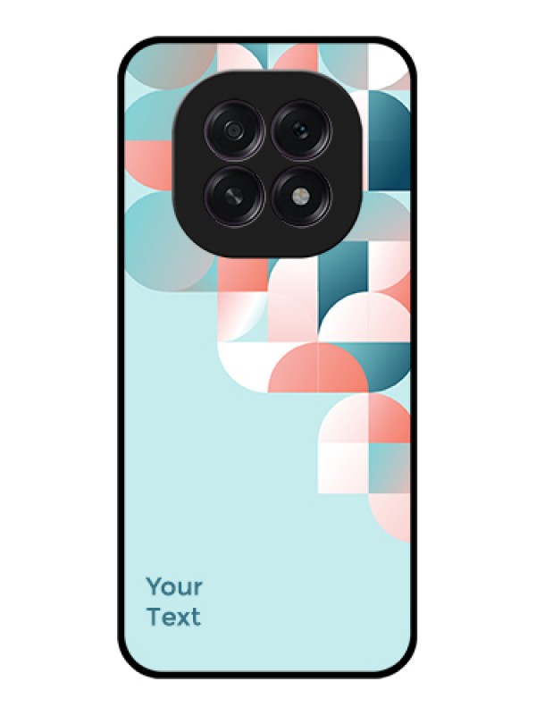 Custom Oppo F29 5G Custom Glass Phone Case - Stylish Semi - Circle Pattern Design