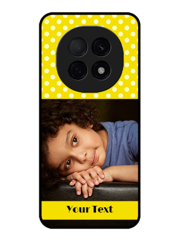 Custom Oppo F29 Pro 5G Custom Glass Phone Case - Bright Yellow Case Design