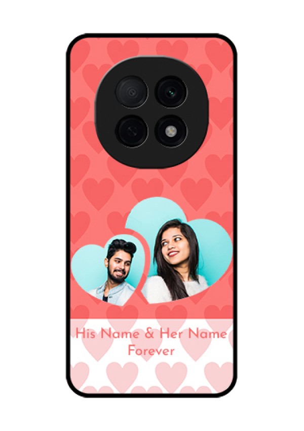Oppo F29 Pro 5G Custom Glass Phone Case - Couple Pic Upload Design