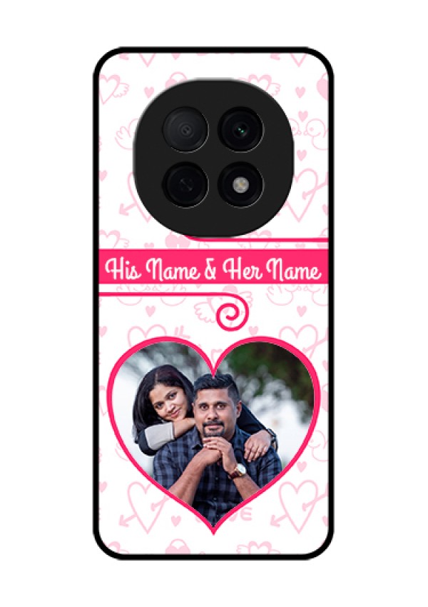 Oppo F29 Pro 5G Custom Glass Phone Case - Heart Shape Love Design