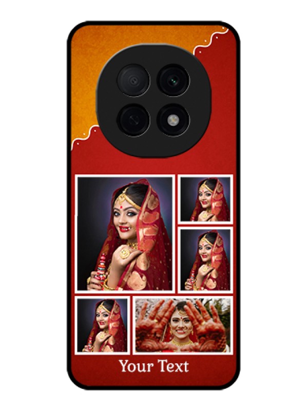 Custom Oppo F29 Pro 5G Custom Glass Phone Case - Wedding Pic Upload Design