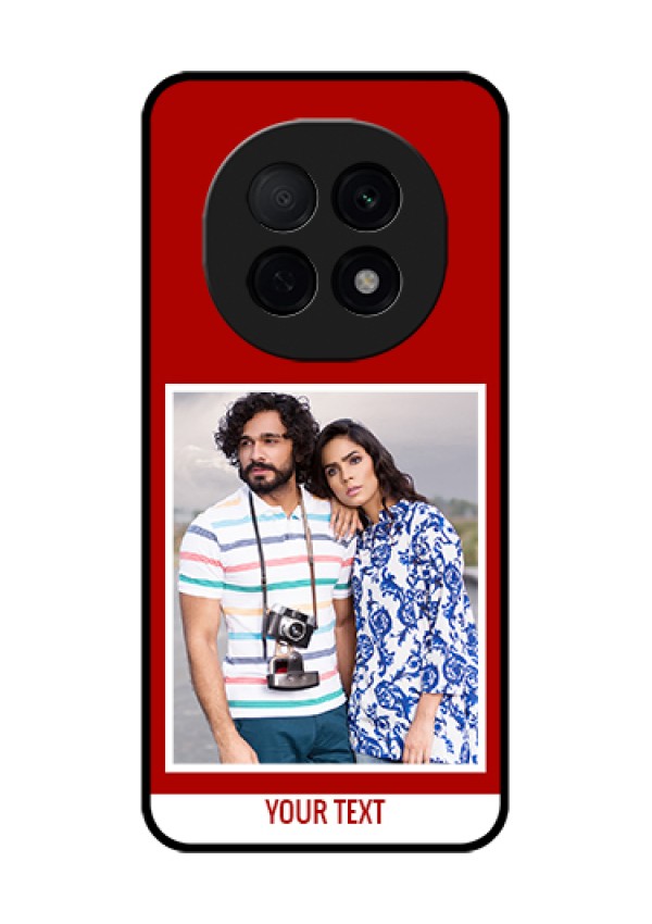 Oppo F29 Pro 5G Custom Glass Phone Case - Red Color Design