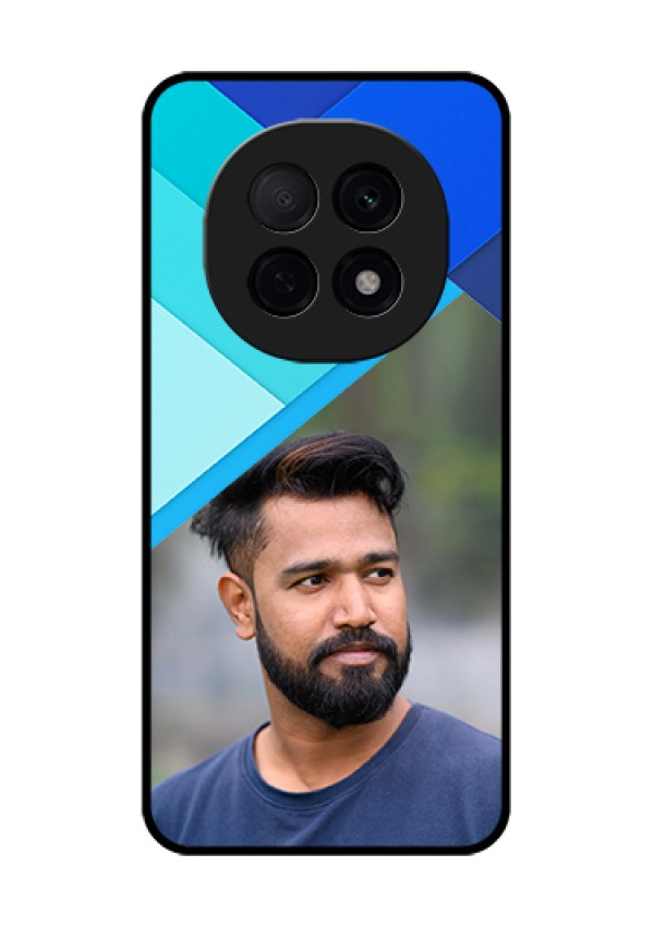 Oppo F29 Pro 5G Custom Glass Phone Case - Blue Pattern Design