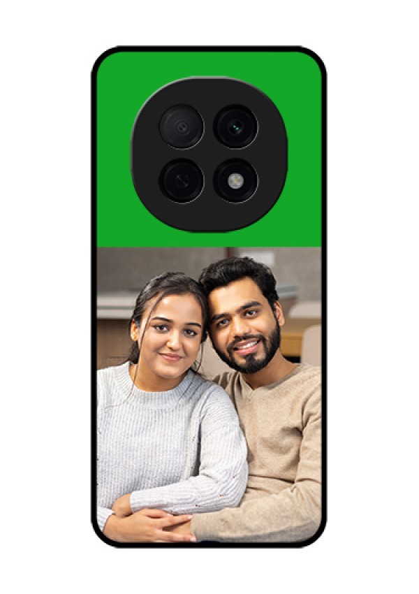 Oppo F29 Pro 5G Custom Glass Phone Case - Green Pattern Design