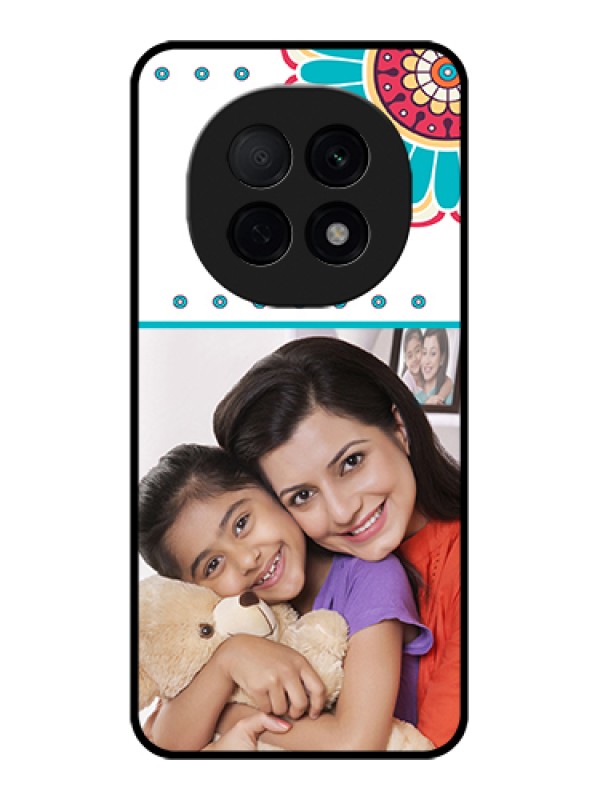 Custom Oppo F29 Pro 5G Custom Glass Phone Case - Flower Design