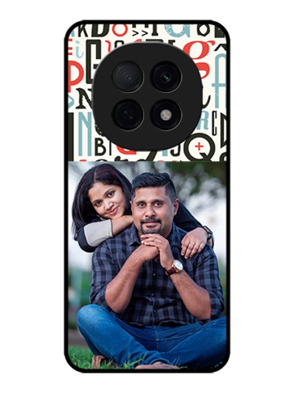 Custom Oppo F29 Pro 5G Custom Glass Phone Case - Alphabet Design