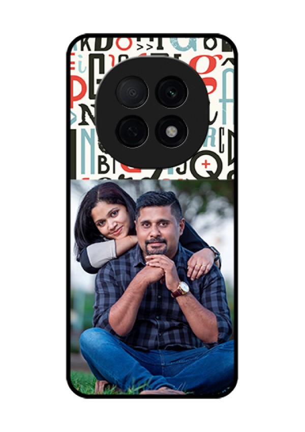 Oppo F29 Pro 5G Custom Glass Phone Case - Alphabet Design