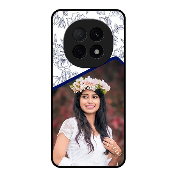 Oppo F29 Pro 5G Custom Glass Phone Case - Classy Floral Design