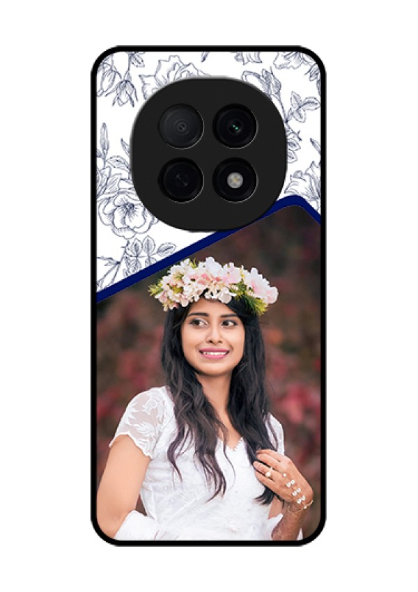 Oppo F29 Pro 5G Custom Glass Phone Case - Classy Floral Design