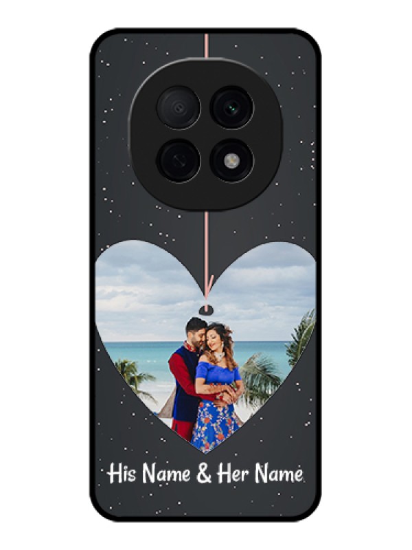 Custom Oppo F29 Pro 5G Custom Glass Phone Case - Hanging Heart Design