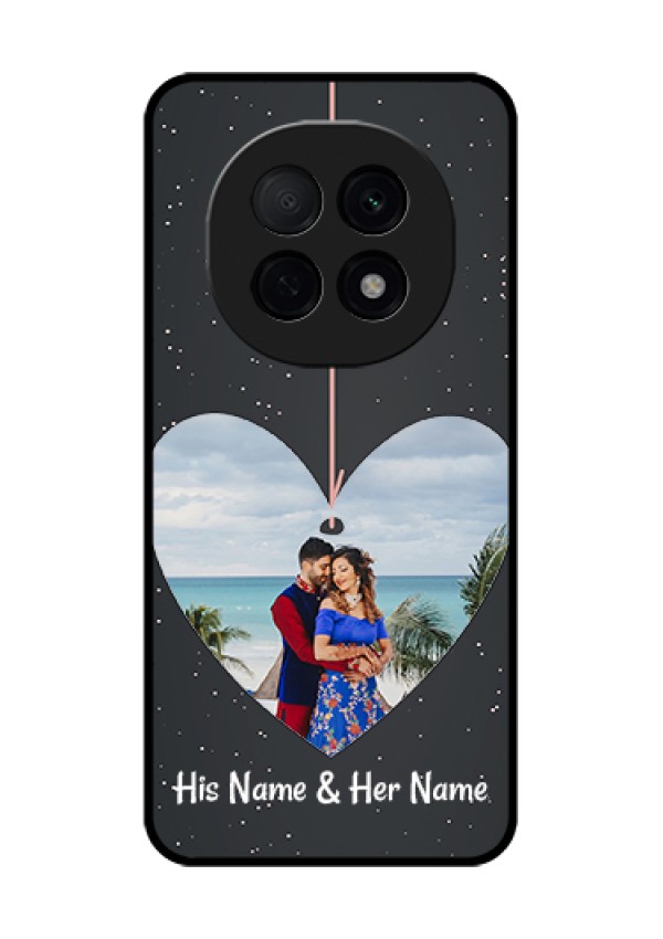 Oppo F29 Pro 5G Custom Glass Phone Case - Hanging Heart Design